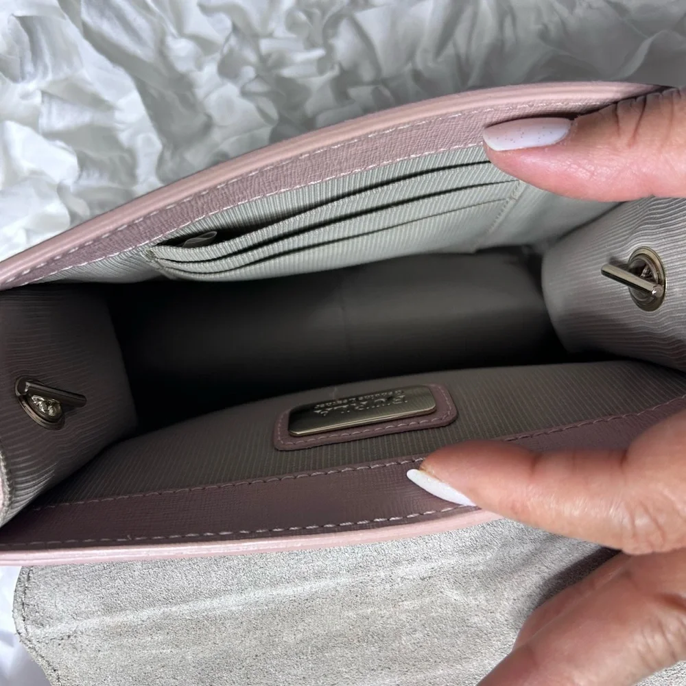 ⤵️ FURLA • Dusty Pink Crossbody Leather Bag • Mini/Small • - Picture 3 of 11
